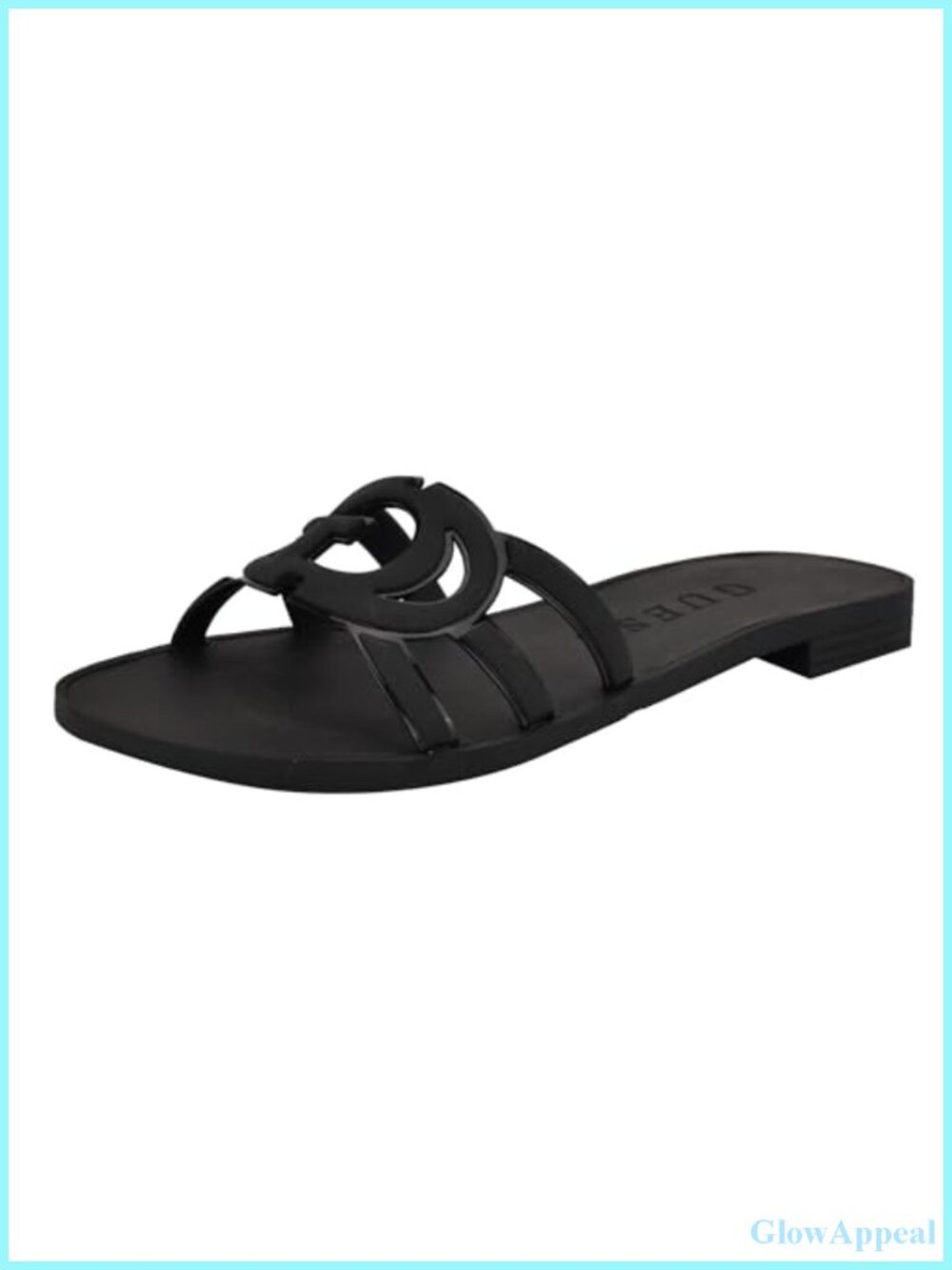 GUESS Elyho Slip-On Jelly Slide Sandals Synthetic Rubber
